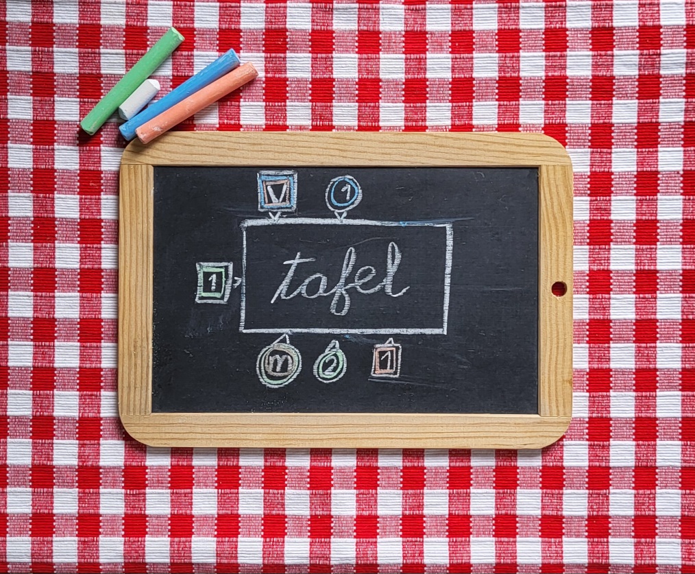 Samengesteld gezin aan tafel